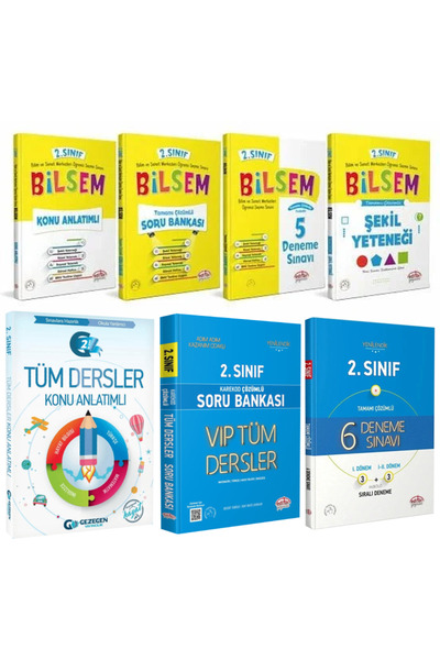Editör Yayınevi 2. Sınıf Bilsem Hazırlık Seti+ Gezegen Tüm Dersler Konu Anlat...