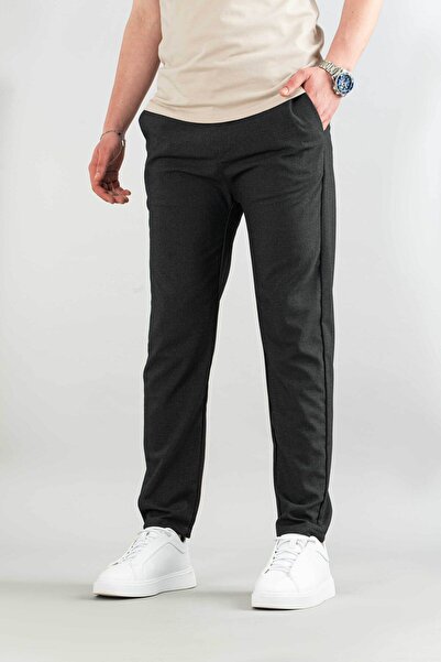 bombe Men's Slim Fit Ankle Length Fabric Pants