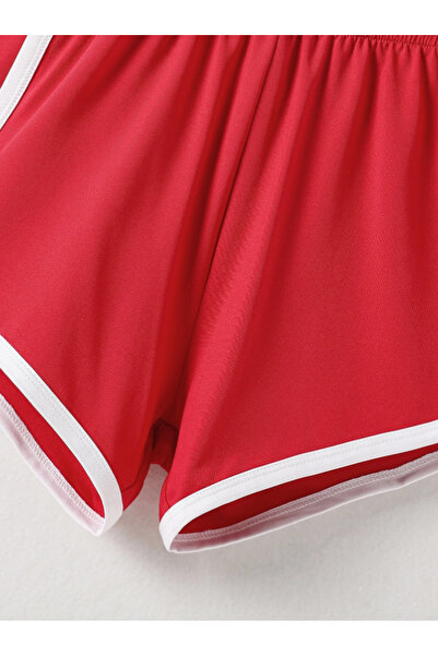 Jooy Women's Combed Cotton Piped Mini Shorts