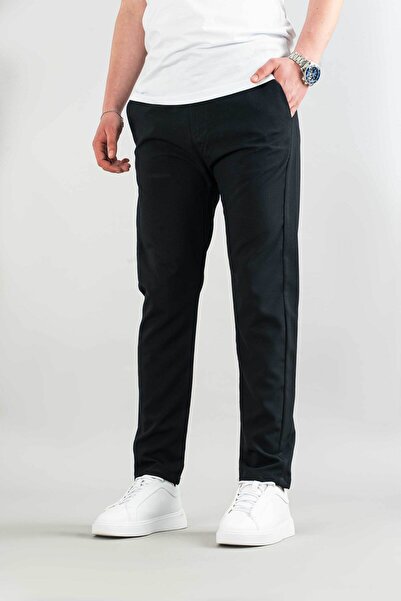 bombe Men's Slim Fit Ankle Length Fabric Pants