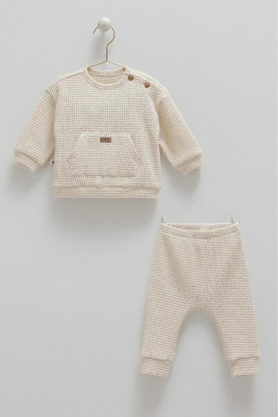 Caramell 100% Cotton Soft Teddy Baby Boy 2-Piece Set Crml.Tku1862