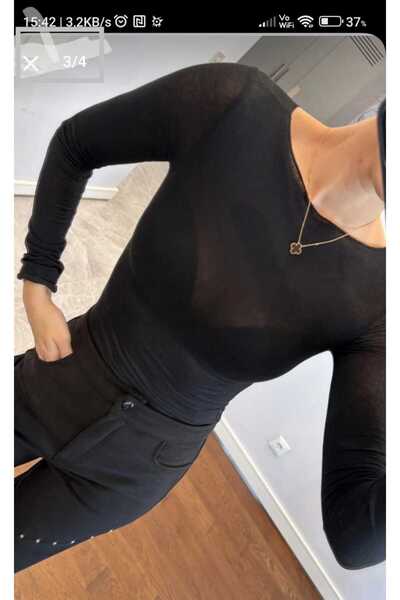 YEK&BİR BOAT NECK TRANSPARENT BLUZ