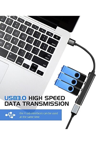 OEM USB C HUB Dock type USB C input and 4 USB 2.0 and 3.0 outputs - 2 pieces