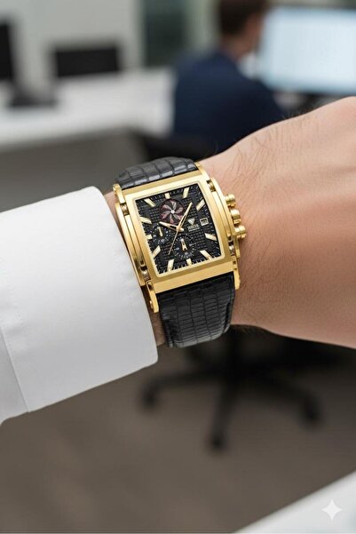 Fiesta FS601198 Deri Kordon Çelik Erkek Kol Saati