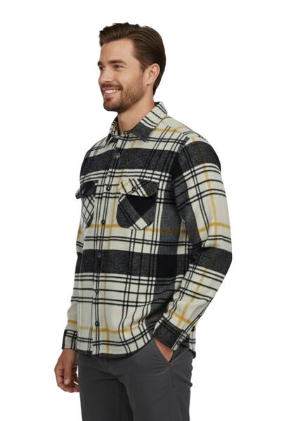 ADVANTE Men's Winter Double Pocket Hooded Lumberjack Shirt Bgl-St04934