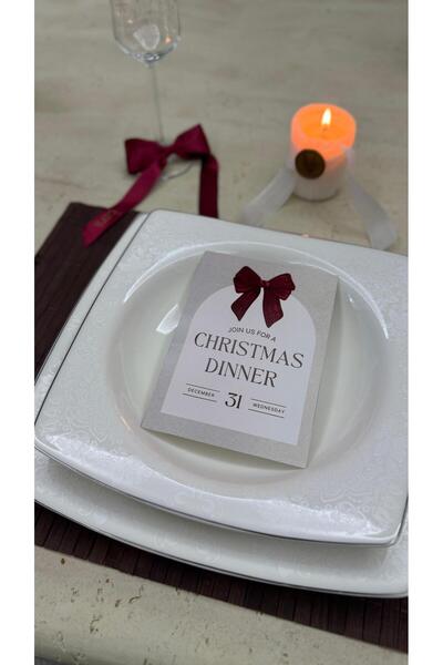 Atolye219 Yılbaşı davetiye/hediye/yemek kartı (12 ADET)