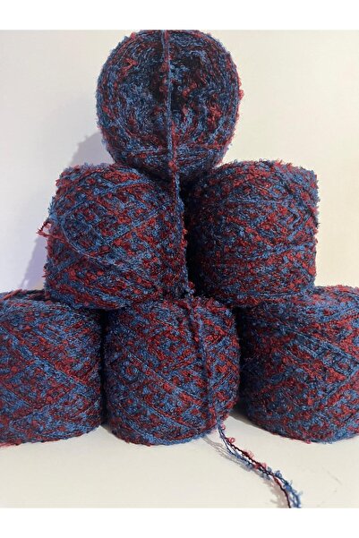 İPEK YÜN İPLİK DÜNYASI Ață de tricotat Buklet 3 straturi (roșu claret, bleuma...