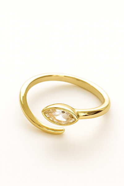 Vi store خاتم فاخر من الفولاذ بحجر واحد