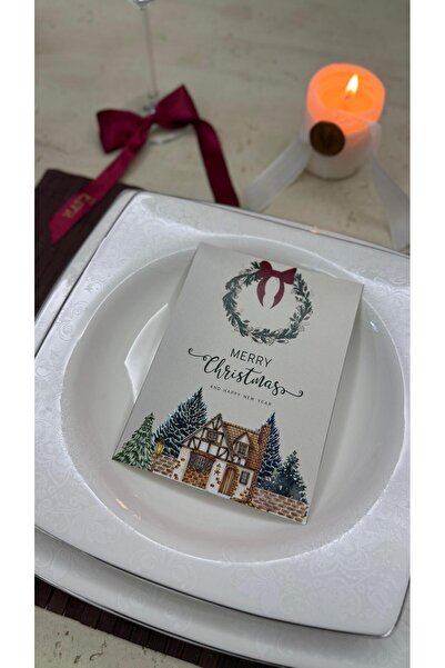 Atolye219 Yılbaşı davetiye/hediye/yemek kartı (12 ADET)