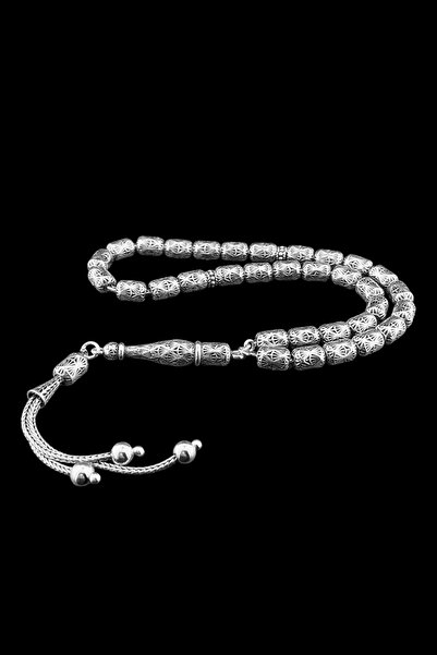 Duende Silver 925 Ayar Gümüş Tesbih,Kapsül Kesim Fizyon Gümüş Tesbih Fizyon T...