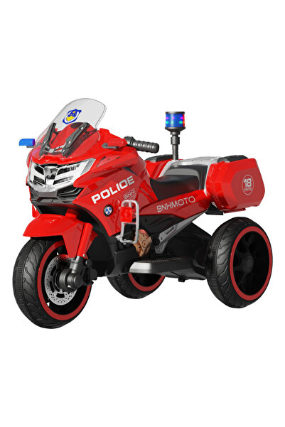 Police Electric Motorcycle for Children 3–7 years, Lights and Sounds, 6V 7Ah Battery