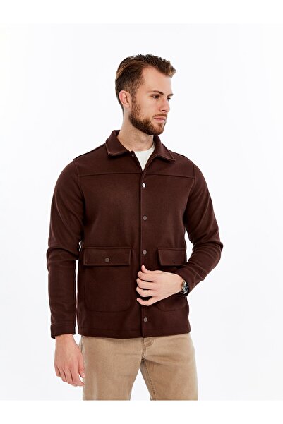 citra Premium Kaşe Dokulu Cepli Erkek Gömlek