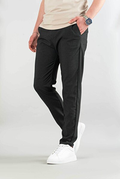 bombe Men's Slim Fit Ankle Length Fabric Pants