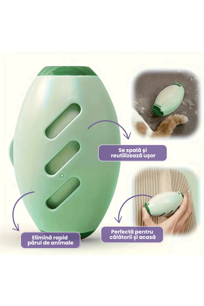 OferteTop Reusable Lint and Pet Hair Roller with High Adhesion and Easy to Wash