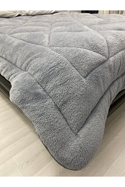 yok yok evim eve dair her şey Welsoft Fluffy Double-Sided Anchor Patterned Single Quilt Sleeping Set