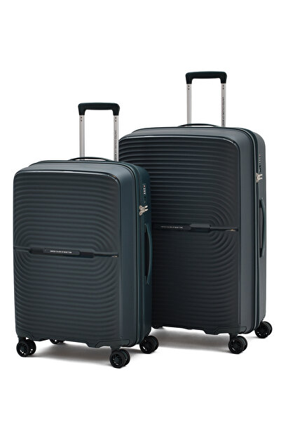 United Colors of Benetton 2'li Kırılmaz Valiz Seti Büyük Boy - Orta Boy – Ult...