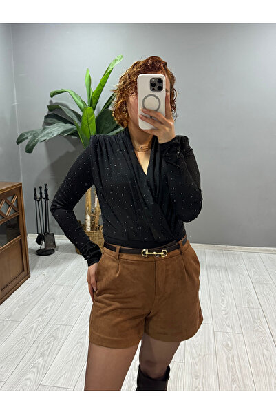 Bak'ap Μίνι σορτς από σουέτ με ζώνη Premium