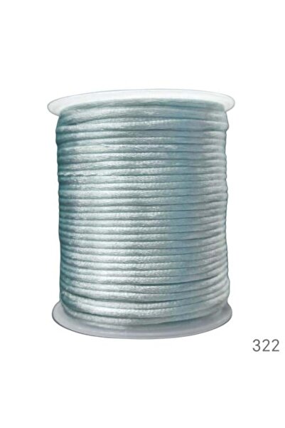 Unbrande خيط الساتان، 2 مم (سلك ساتان ملتوي) - 50 ياردة