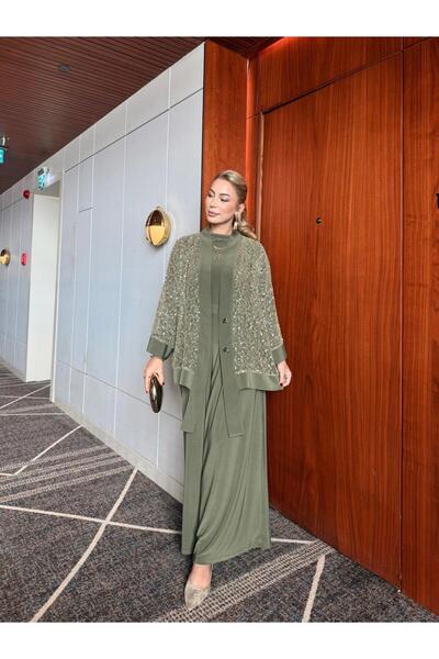 QASHE Sequin Trouser Suit 6492