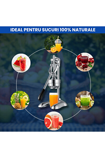 OferteTop Stainless Steel Fruit Juicer with Professional Press for Healthy Juice