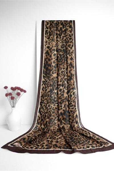 Sekine İpek DİJİTAL BAMBU KRAŞ ŞAL LEOPAR