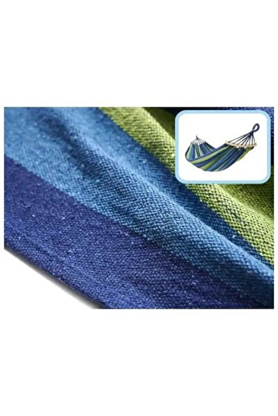 dalimag Double Garden Hammock, 260x150 cm, with Wooden Spreader Bar, Cotton, Multicolor,