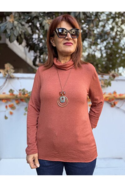 DenizEge Italian Degaje Collar Necklace Knitwear Tile