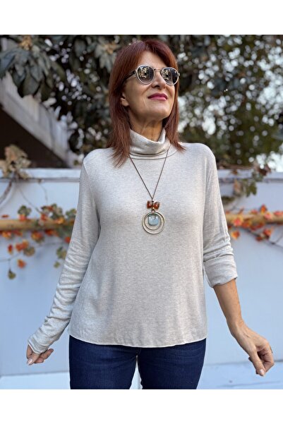 DenizEge Italian Degaje Collar Necklace Knitwear Stone