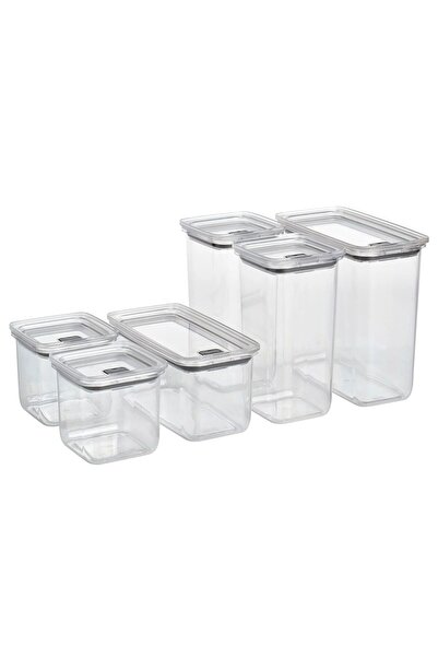 TEZPAZAR Korallvıppa Set of 6 Food Storage Containers with Leak-Proof Lids, P...