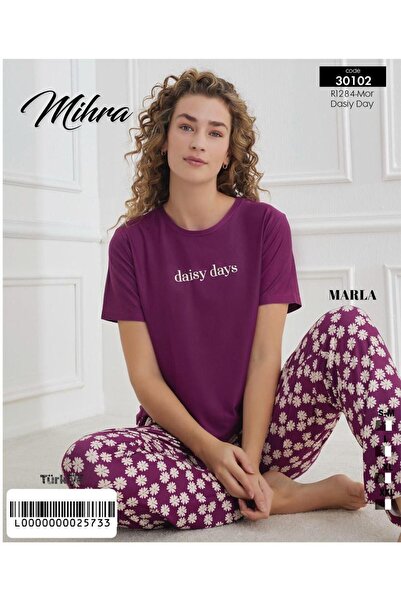 Mihra Marla Short Sleeve - Bottom Long Pjr0201 Pajama Set