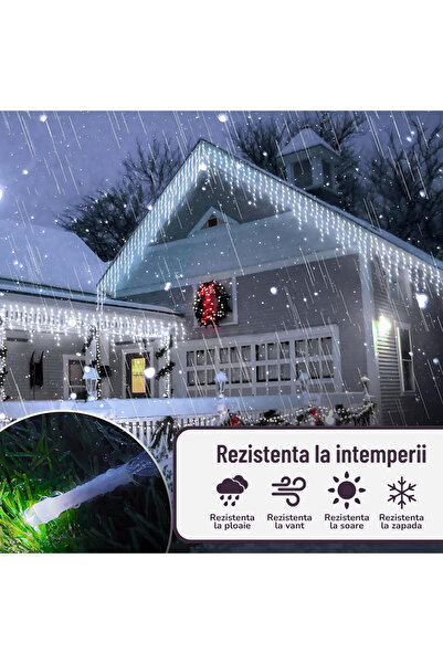 AriDam Christmas Installation Curtain/Turtle LED AriDam® 12 m, Cool White, 8 Programs, IP65, 220V