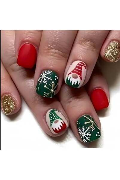 Accessories Hei Kırmızı Yeşil Yılbaşı Noel Çizgili Kendinden Yapışkanlı Takma...