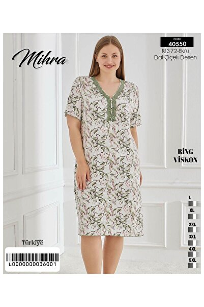 Mihra Cămașă de noapte lungă din viscoză PJD0401