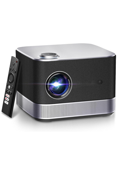 Velixo Proiector Full HD 1080P, WiFi 6, BT 5.2, 26000 lumeni, Dolby 3D Audio, AI Focus, Keystone, 4K, Zoom