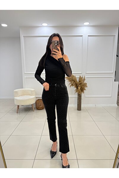Butik Serpme Yıldızlı Jean