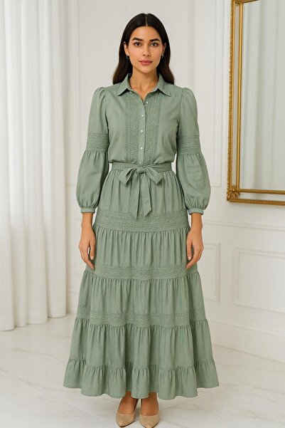 Ron Two-piece set with waist belt