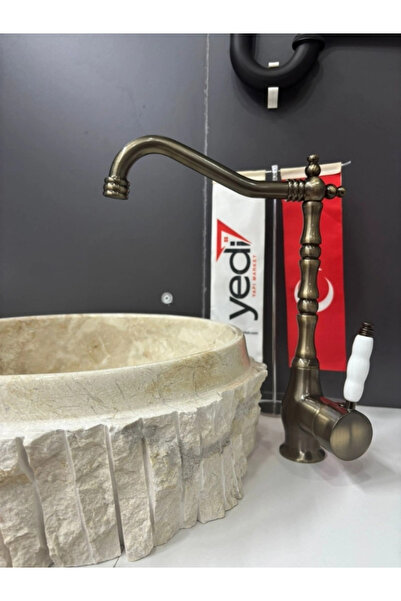 Fualora Rustic Kitchen Sink Faucet Antique