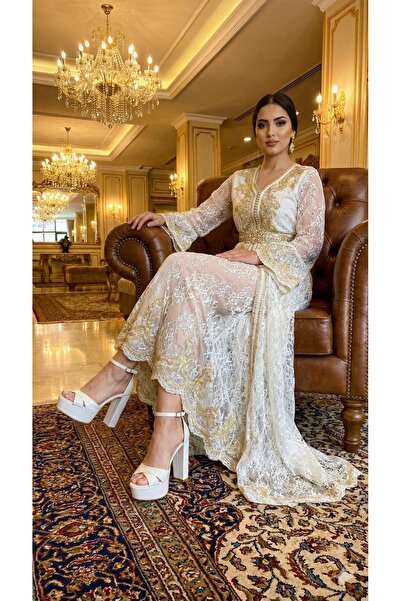 E&L Company 16,5cm Kırık beyaz Deri. Arkası kapalı önü açık. Muazzam işçilik.