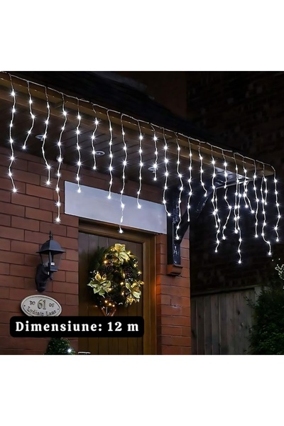 AriDam Christmas Installation Curtain/Turtle LED AriDam® 12 m, Cool White, 8 Programs, IP65, 220V