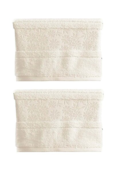 Özdilek 2 komada Pamuk ručnika za ruke i lice (50x80) - Blossom Cream