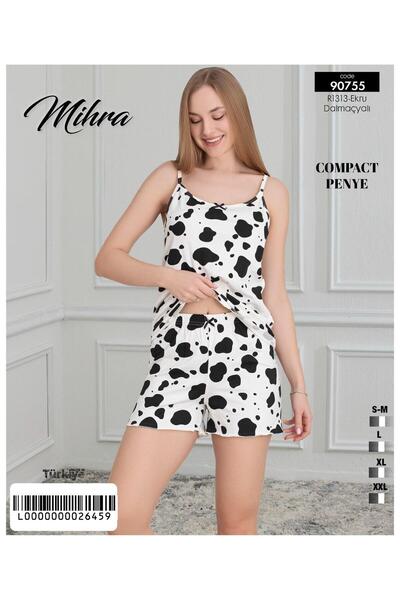 Mihra Σετ με χτενισμένο βαμβακερό σορτς PJS0901