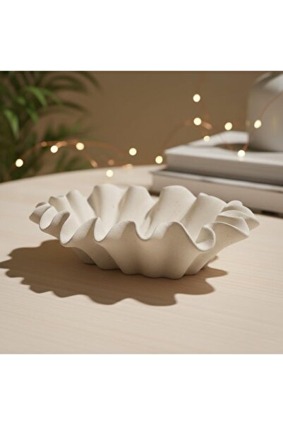FYNDO Decorative Ceramic Leaf Tray – Modern Sculptural Dish & Jewelry Organizer