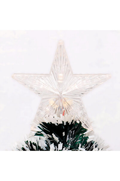 AriDam AriDam® Artificial Christmas Tree 210 cm – RGB LED + Fiber Optics, Stand & Transformer