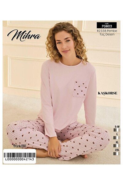 Mihra tricotaj cu striații Set de pijamale PJF7080201