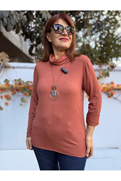 DenizEge Italian Degaje Collar Necklace Knitwear Tile