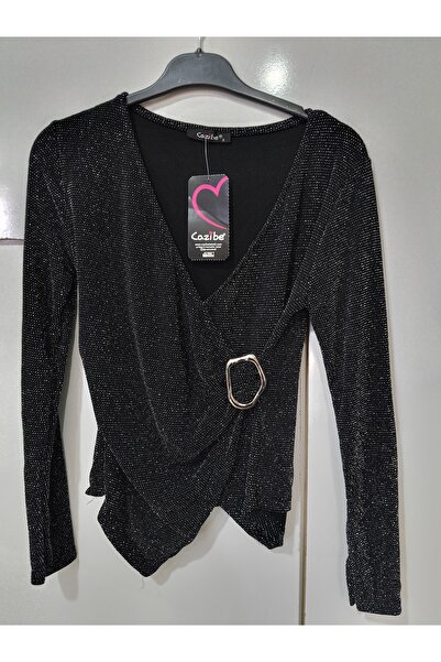 CAZİBE TOKA DETAYLI FULL TAŞLI BLUZ