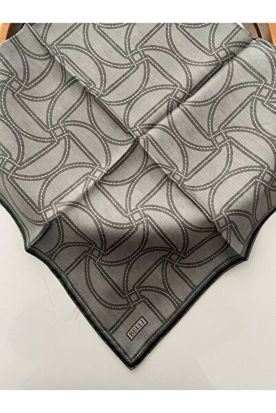 Belli Eșarfă din mătase twill cu model cușcă