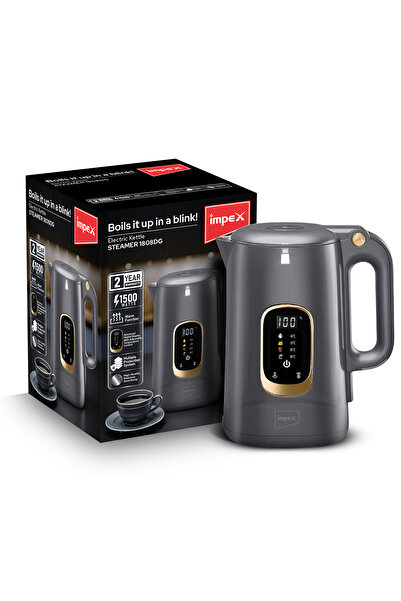 İMPEX 1.8 Ltr Digital Electric Kettle (STEAMER 1808DG)
