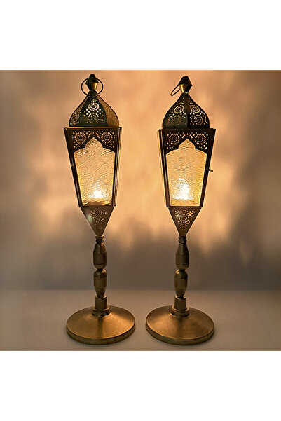 Souq DESIGNS فوانيس عربية - طقم من قطعتين - فانوس للديكور - فوانيس رمضان، فان...