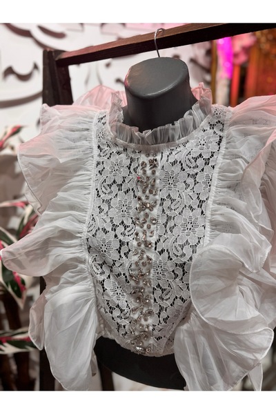 ŞEHRAZAT BUTİK Orchid Sleeveless Design Shirt